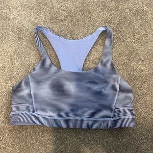 Lululemon Purple Stripe Sports Bra size 4